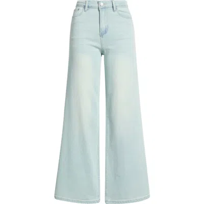 Tractr High Waist Wide Leg Jeans In Purple