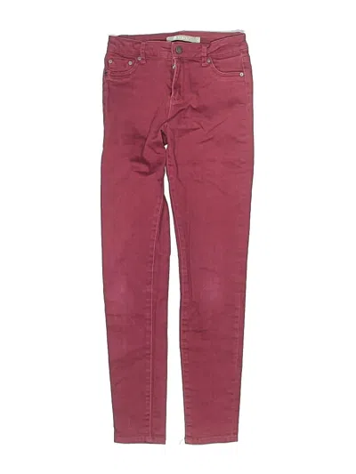 Pre-owned Tractr Kids' Jeans In Burgundy
