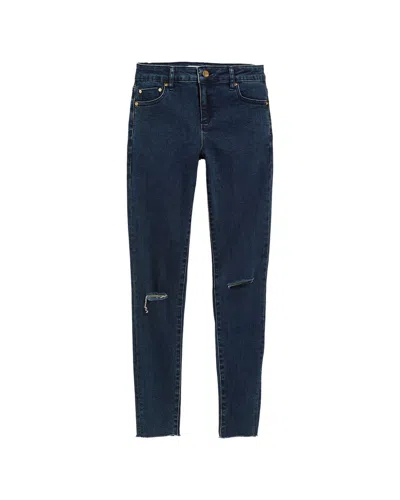 Tractr Kids'  Jeans Diane Basic Destructed Mid Rise Skinny Pant In Blue