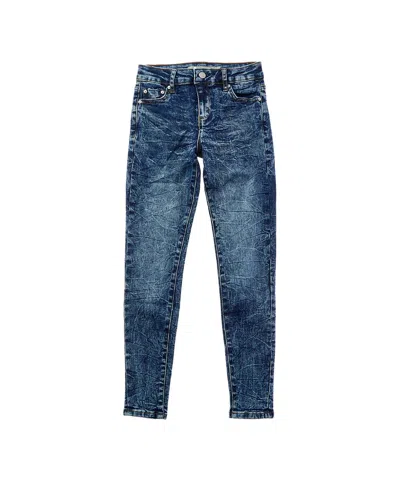 Tractr Jeans Diane Basic Mid Rise Skinny Pant In Blue
