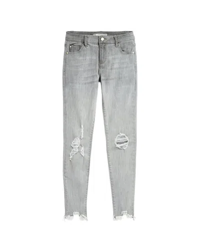 Tractr Kids'  Jeans Diane Destructed Skinny Pant In Grey
