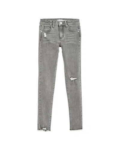 Tractr Kids'  Jeans Diane Mid Rise Skinny Pant In Grey