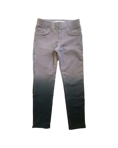 Tractr Kids'  Jeans French Terry Pull-on Pant In Black