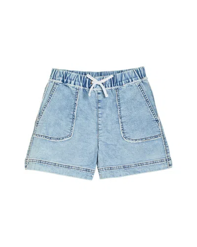 Tractr Jeans Lounge Short In Blue