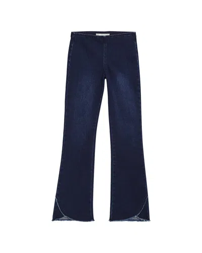 Tractr Kids'  Jeans Mid Rise Clean Front Pull-on Flare Jean In Blue