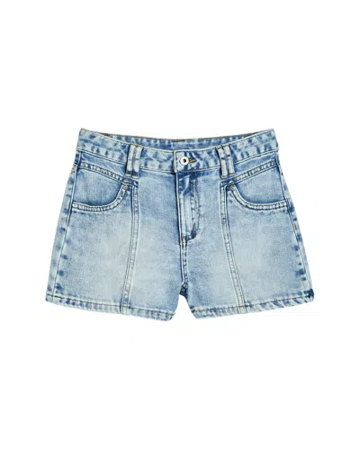 Tractr Jeans T-seam Carpenter Short In Blue