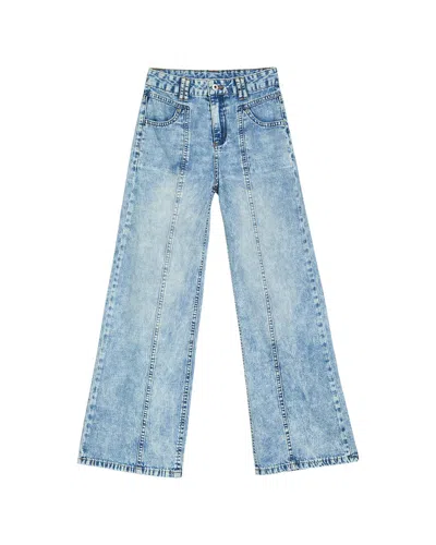 Tractr Jeans T-seam Carpenter Wide Pant In Blue