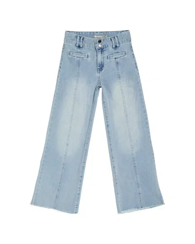 Tractr Jeans Welt Pocket Ankle Crop Trouser In Blue
