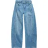 Tractr Kids' Barrel Leg Jeans In Blue