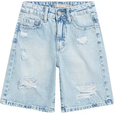 Tractr Kids' Basic Distressed Denim Bermuda Shorts