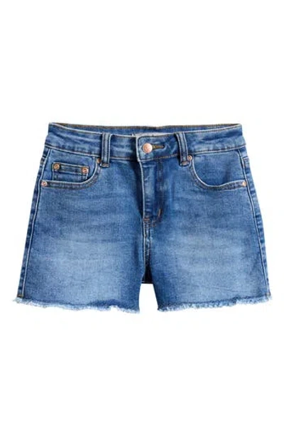 Tractr Kids' Bow Back Pocket Shorts In Blue