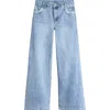 Tractr Kids' Bow Pocket Straight Leg Jeans In Blue