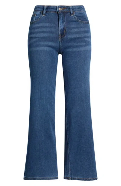 Tractr Kids' Cloud Denim Flare Leg Jeans In Blue