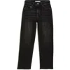 TRACTR TRACTR KIDS' CROP BARREL LEG JEANS