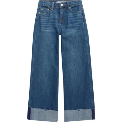 TRACTR TRACTR KIDS' CUFFED WIDE LEG JEANS