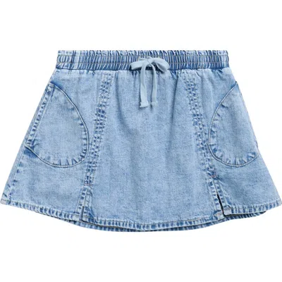 Tractr Kids' Denim Skater Skort In Blue