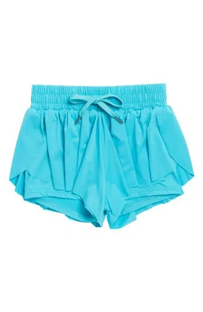Tractr Kids' Flowy Workout Shorts In Blue