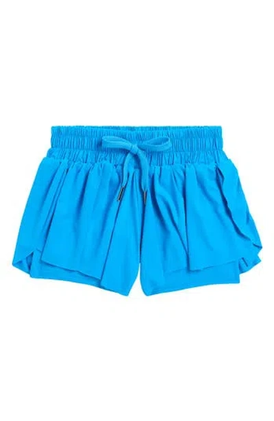 Tractr Kids' Flowy Workout Shorts In Blue