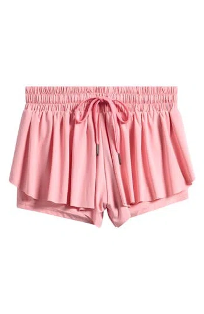 Tractr Kids' Flowy Workout Shorts In Pink