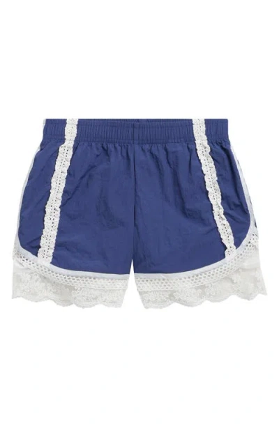 Tractr Kids' Lace Athletic Shorts In Blue