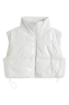 Tractr Kids' Lacquer Puffer Vest In White