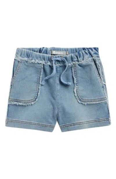 Tractr Kids' Lounge Denim Shorts In Blue