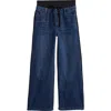 Tractr Kids' Mixed Media Jeans In Blue