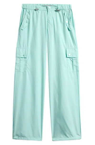 Tractr Kids' Parachute Pants In Mint