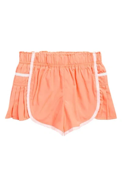 Tractr Kids' Pleat Athletic Shorts In Neutral