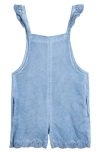 Tractr Kids' Ruffle Shoulder Romper In Blue