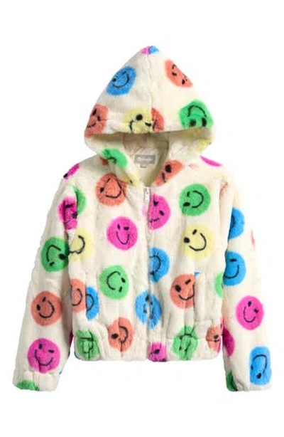 Tractr Kids' Winx Faux Fur Hoodie In Multi