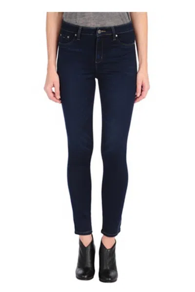 Tractr Nina High Waist Skinny Jegging In Indigo In Blue