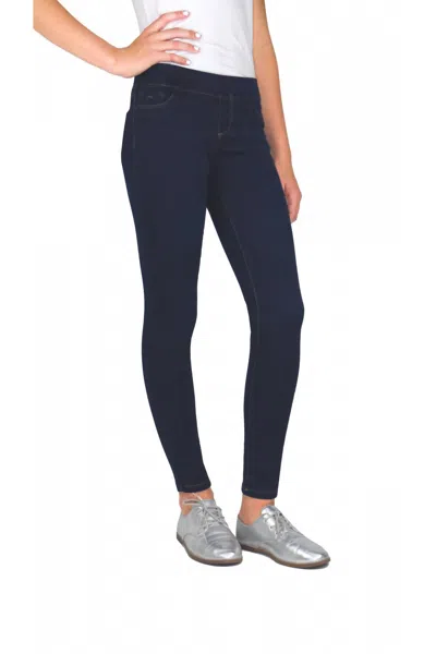 Tractr Kids' Pull On Skinny Jegging In Dark Indigo In Blue