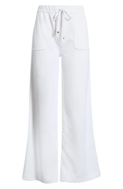 Tractr Wide Leg Jeans In White