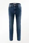 Tractr Women's Nina High Rise Skinny Jeans In Blue In Blue