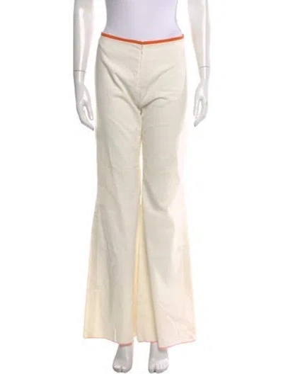 Pre-owned Tracy Feith Wide Leg Pants In Neutral