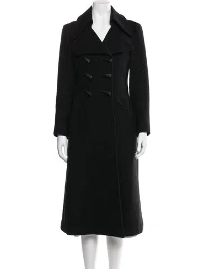 Pre-owned Tracy Feith Wool Coat In Black