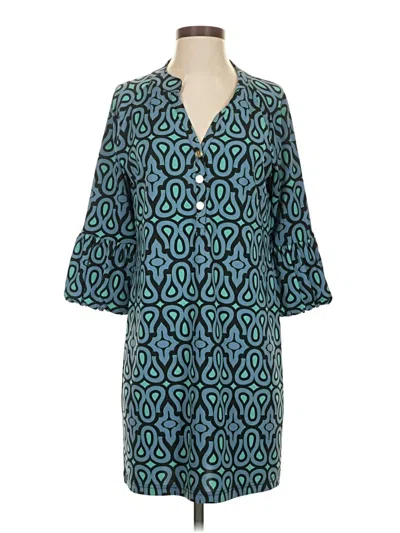 Pre-owned Tracy Negoshian Casual Dress In Blue