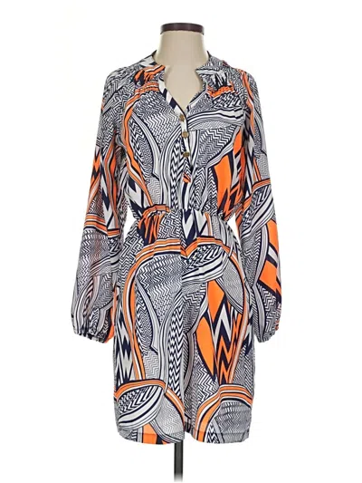 Pre-owned Tracy Negoshian Casual Dress In Orange