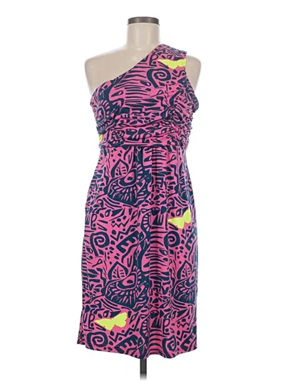 Pre-owned Tracy Negoshian Cocktail Dress In Pink