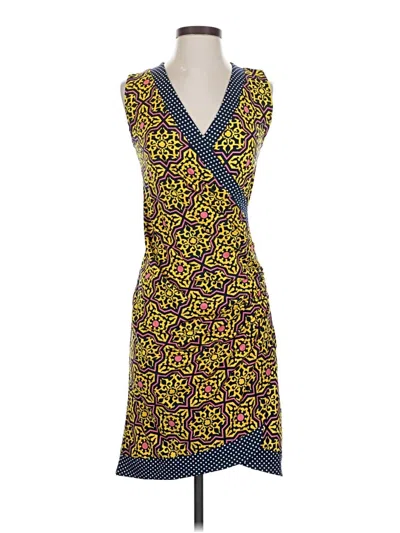 Pre-owned Tracy Negoshian Cocktail Dress In Yellow