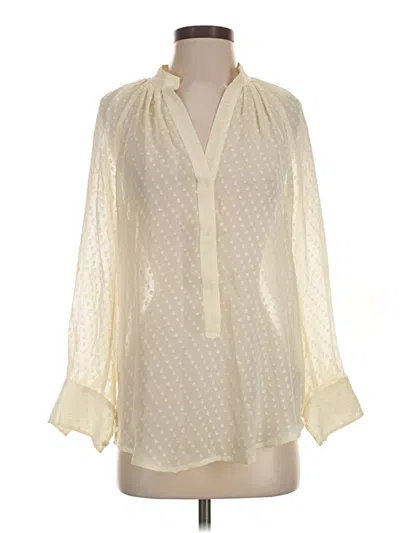 Pre-owned Tracy Reese 3/4 Sleeve Blouse In Ivory