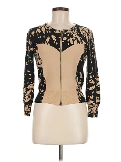 Pre-owned Tracy Reese Cardigan Sweater In Gold