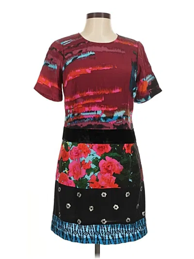 Pre-owned Tracy Reese Casual Dress In Burgundy