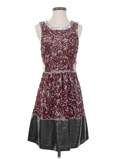 Pre-owned Tracy Reese Casual Dress In Burgundy
