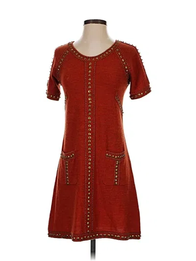 Pre-owned Tracy Reese Casual Dress In Burgundy