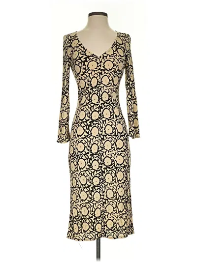 Pre-owned Tracy Reese Casual Dress In Gold
