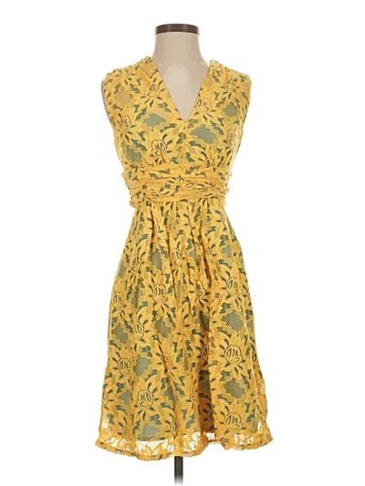 Pre-owned Tracy Reese Casual Dress In Yellow