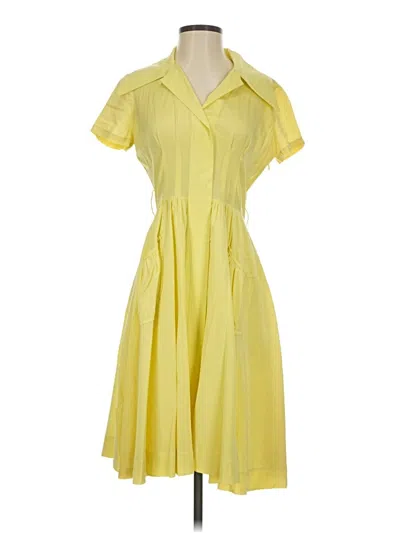 Pre-owned Tracy Reese Casual Dress In Yellow