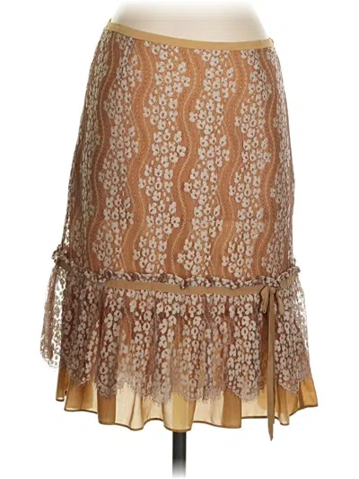 Pre-owned Tracy Reese Casual Skirt In Gold